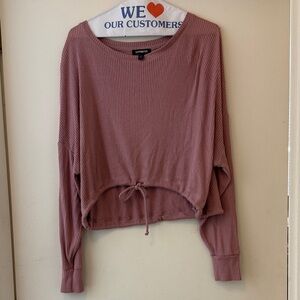 Express Women's XS Mauve Ribbed